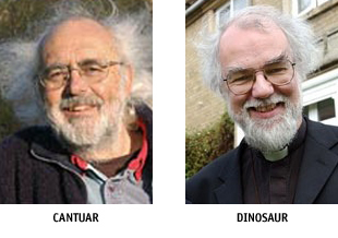 Mick Aston and Rowan Williams