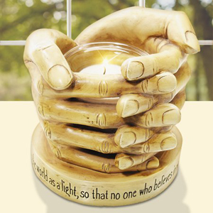 hideous hands candle holder