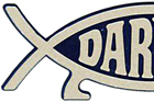 darwin fish bumper badge