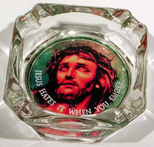 jesus ashtray