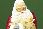 musical weeping santa