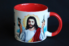 jesus shaves mug