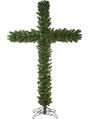 cross christmas tree