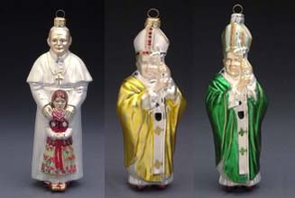 Pope Christmas Ornaments