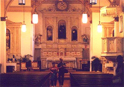 San Felipe interior of the church