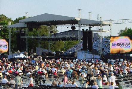 billy graham preaching. Billy Graham crusade