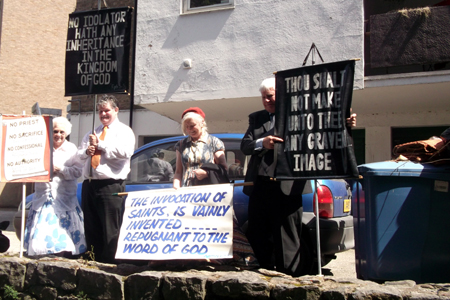 St Winefride, Holywell (Protestors)