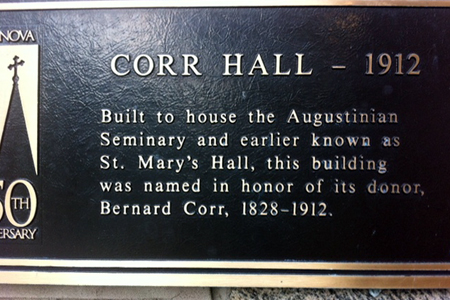 Corr Chapel, Villanova, PA (Plaque)