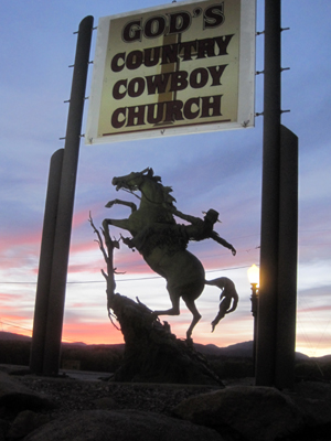 God's Country Cowboy Church, Loveland, CO (Sign)