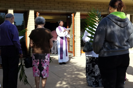 Trinity Lutheran, Phoenix, AZ (Blessing of palms)