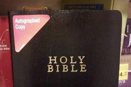 autographed bible